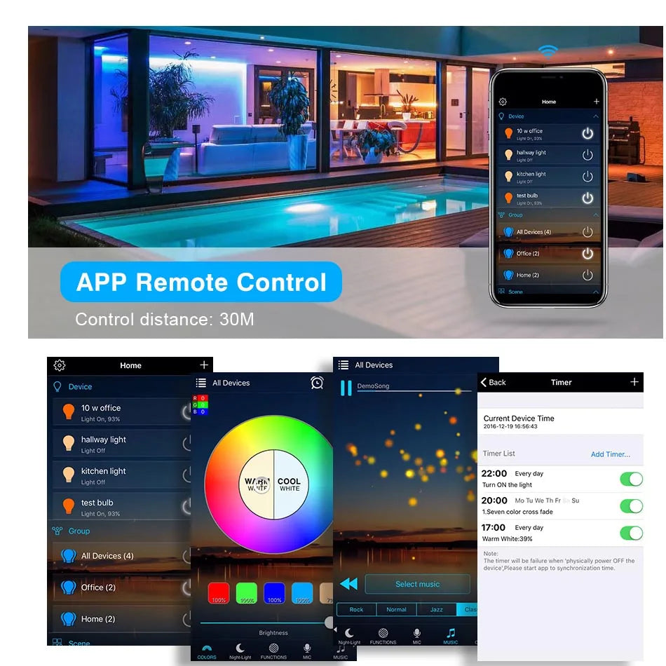 WiFi Smart LED Strip Controller — RGB App Control